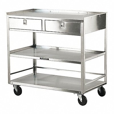 Mobil Equipment Stand Silver Cabinet