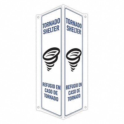 Safety Sign 18 in x 8 in x 3 in Aluminum