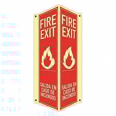 Safety Sign 18 in x 8 in x 3 in Aluminum