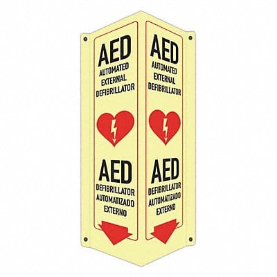 Safety Sign 18 in x 8 in x 3 in Aluminum