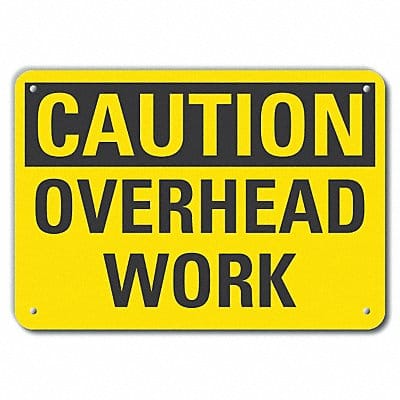 Caution Sign 7 inx10 in Plastic