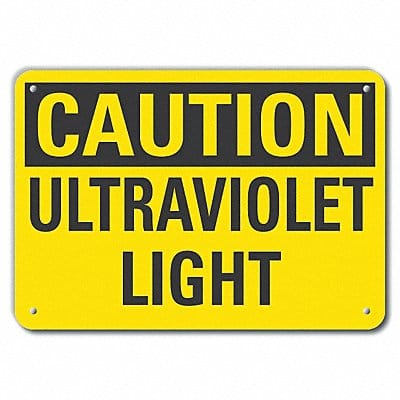 Caution Sign 7 inx10 in Plastic