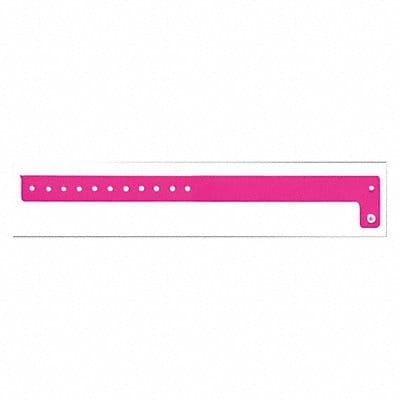 ID Wristband Vinyl L-Shaped Pink PK500