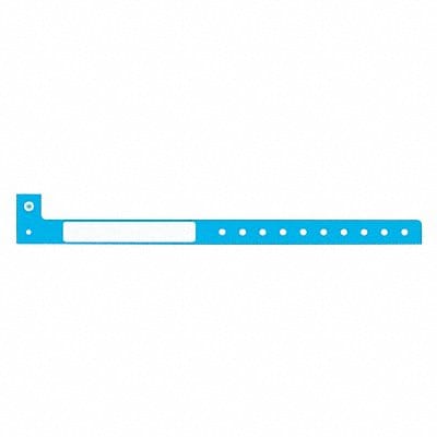 ID Wristband Plastic L-Shaped Blue PK500