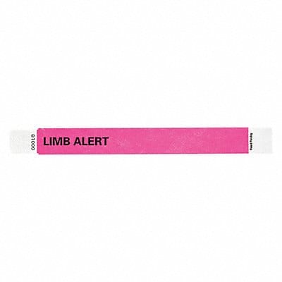 ID Wristband 1 in W Limb Alert PK500