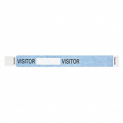 ID Wristband Sky Blue Visitor PK500