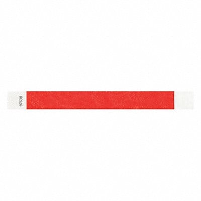 ID Wristband Adhesive Red 1 in W PK500