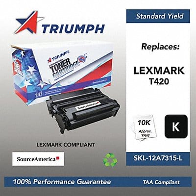 Toner Cartridge Black 12 000 LexmarkT420