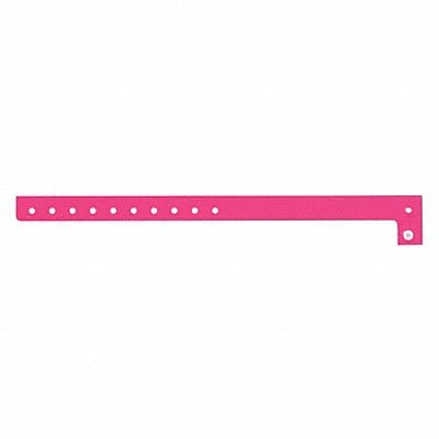 ID Wristband Plastic L-Shaped Pink PK500