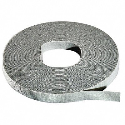 Hook-and-Loop Cable Tie Roll 15 ft Gray