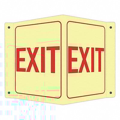 Safety Sign 6 in x 7 1/2 in Aluminum