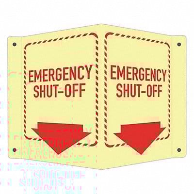 Safety Sign 6 in x 7 1/2 in Aluminum