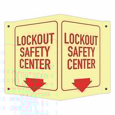 Safety Sign 6 in x 7 1/2 in Aluminum