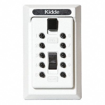 Lock Box White Surface PushButton 5 Keys