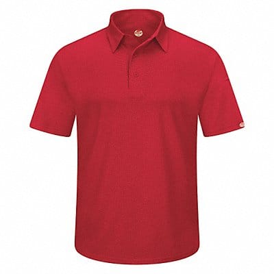 J2888 Short Sleeve Polo Sz 6XL Red Polyester