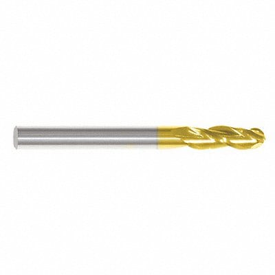 Ball End Mill Single End 7/32 Carbide