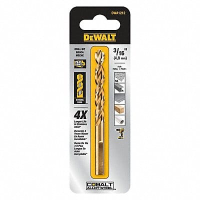 Jobber Drill 3/16 Cobalt