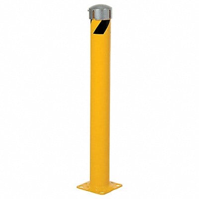 Bollard 42 in H Yellow Carbon Steel