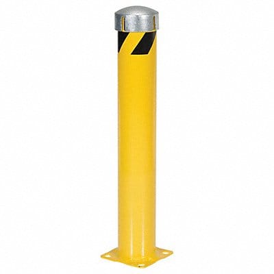Bollard 36 in H Yellow Carbon Steel