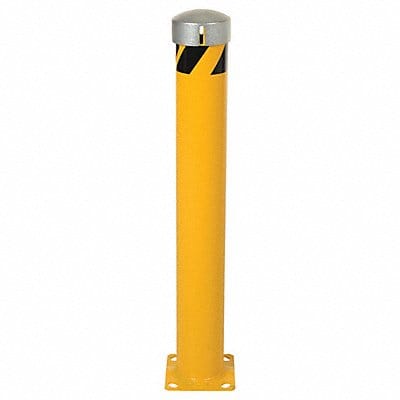 Bollard 42 in H Yellow Carbon Steel