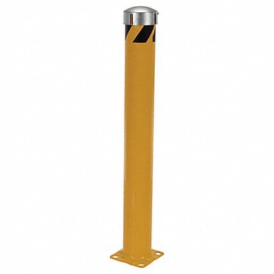 Bollard 48 in H Yellow Carbon Steel