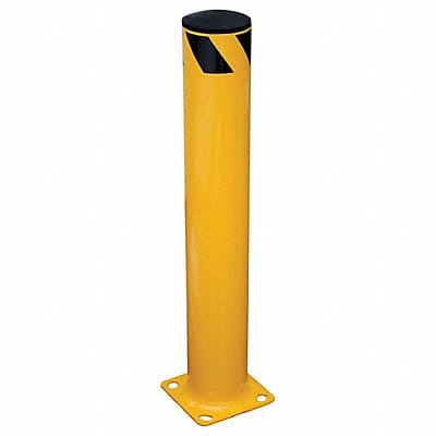 Bollard 36 in H Yellow Carbon Steel