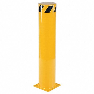 Bollard 42 in H Yellow Carbon Steel