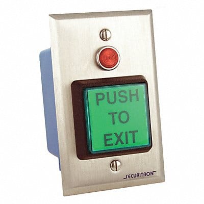 Push to Exit Button DPST Momentary 5A