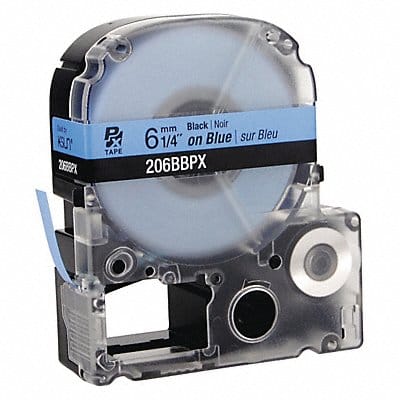 Cartridge Label 1/4 in W Blue