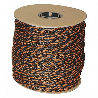 Rope 600ft Blk/Orng 598lb. Polyprpylne