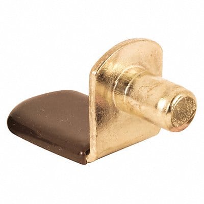 Shelf Support Peg 1-9/32 in D Brass PK8
