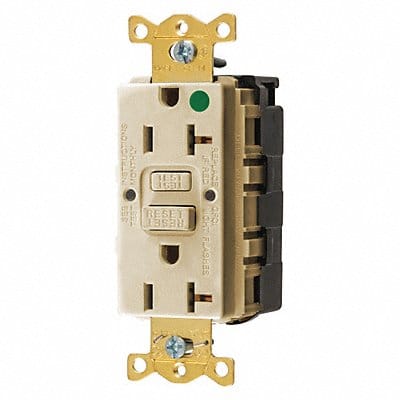 Recept Ivory 20 A GFCI 2P3W Back 1PK