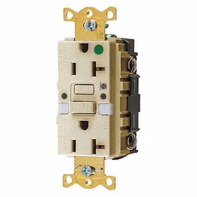 Recept Ivory 20 A GFCI 2P3W Bk Sd 1PK