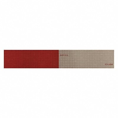 Reflective Tape Red/White 12 in.L 2 in.W