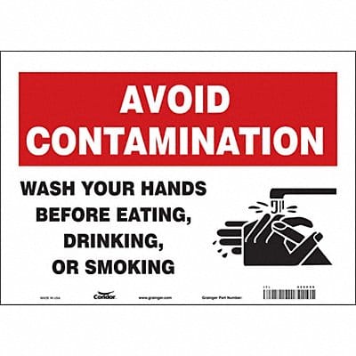 Safety Sign 10 in x 14 in Vinyl