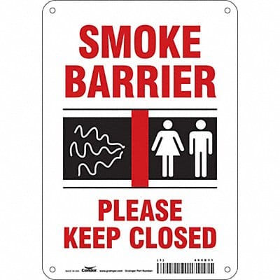Safety Sign 10 in x 7 in Aluminum