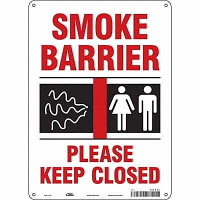 Safety Sign 14 in x 10 in Aluminum