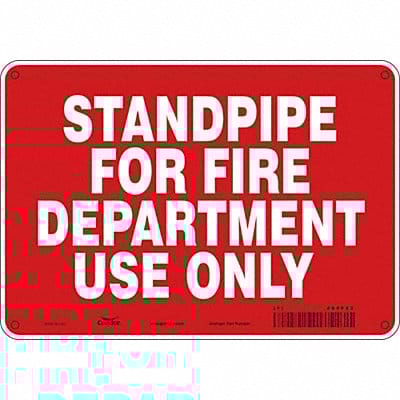 Safety Sign 7 in x 10 in Polyethylene