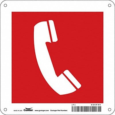 Safety Sign 8 in x 8 in Polyethylene