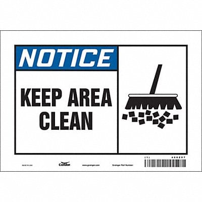 Safety Sign 7 in x 10 in Vinyl