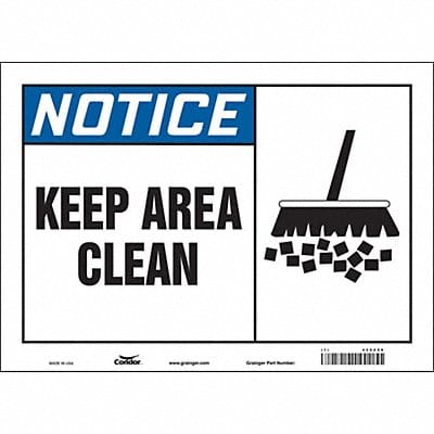 Safety Sign 10 in x 14 in Vinyl
