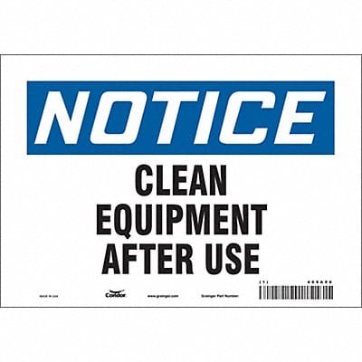 Safety Sign 7 in x 10 in Vinyl