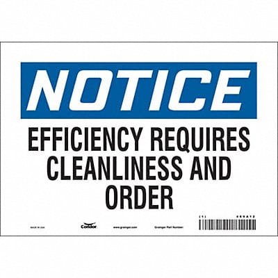 Safety Sign 7 in x 10 in Vinyl