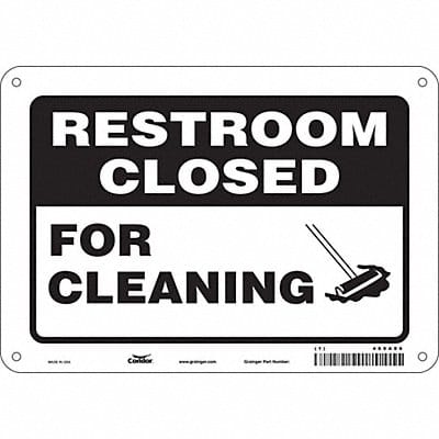 Safety Sign 7 in x 10 in Polyethylene