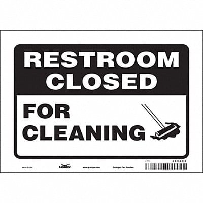 Safety Sign 7 in x 10 in Vinyl