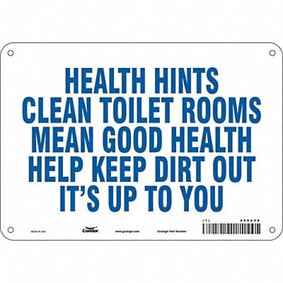 Safety Sign 7 in x 10 in Aluminum