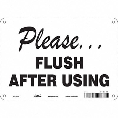 Safety Sign 7 in x 10 in Polyethylene