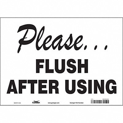 Safety Sign 10 in x 14 in Vinyl