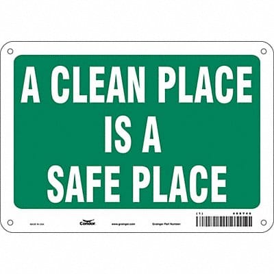 Safety Sign 7 in x 10 in Aluminum