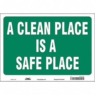 Safety Sign 10 in x 14 in Vinyl